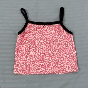 Brandy Melville Pink Cheetah Belle tank